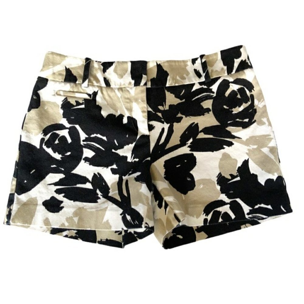 Ann Taylor The Riviera Abstract Floral Short 0
